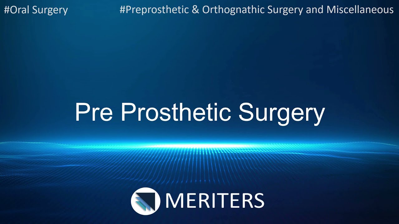 NEET MDS | INI-CET | Oral Surgery | Pre Prosthetic Surgery | MERITERS