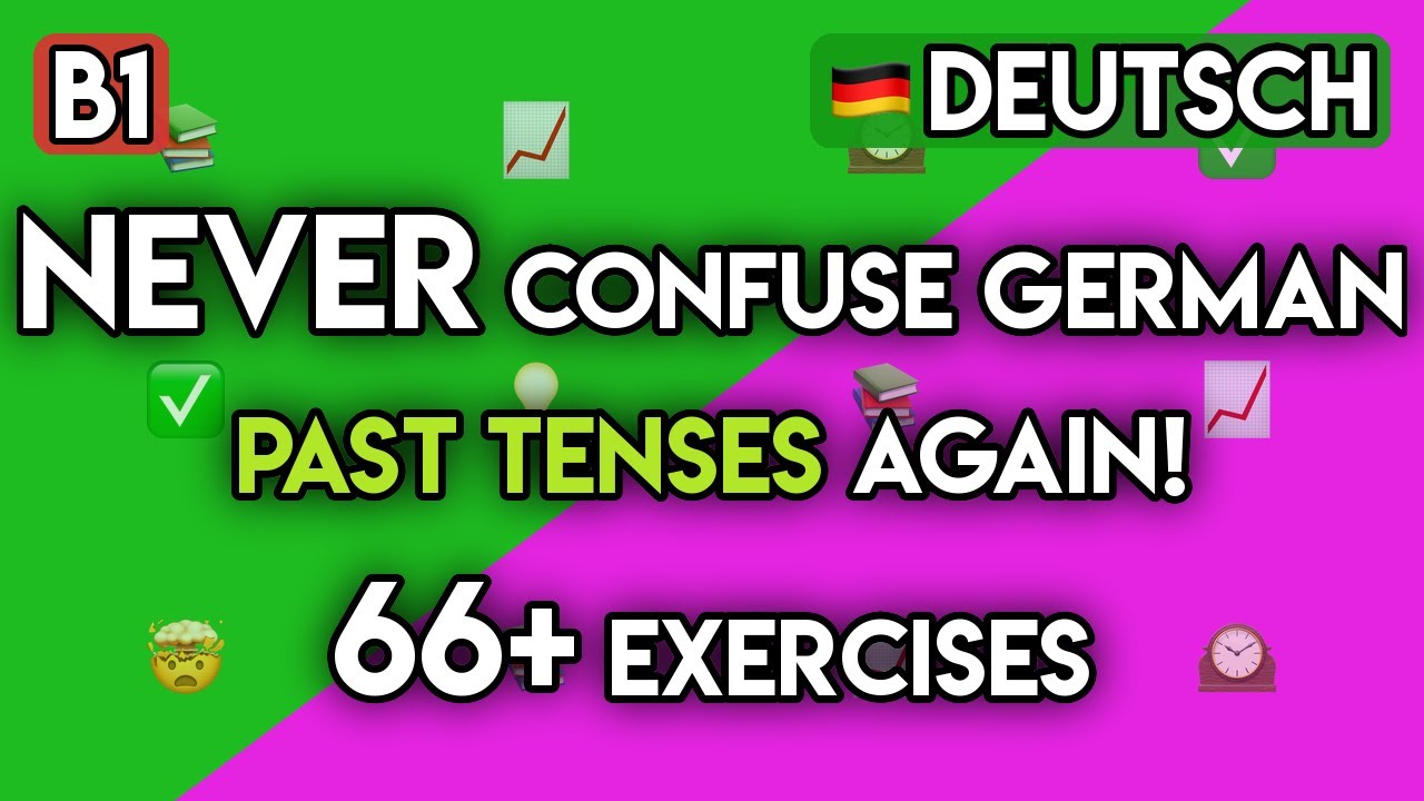 Master German Past Tenses: Präteritum vs. Perfekt | 65+ B1 Grammar Exercises for Storytelling