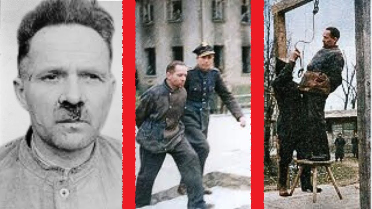 ПУБЛИЧНОЕ ПОВЕШИВАНИЕ САДИСТСКОГО коменданта лагеря Рудольфа Гесса * НЕ ДЛЯ СЛАБЫХ