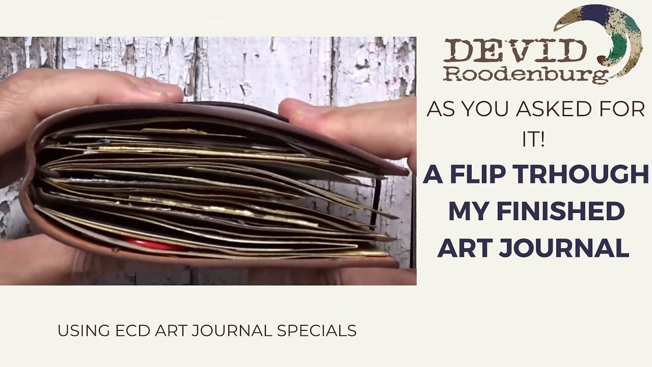 a walk through my bulky finished XL Art Journal