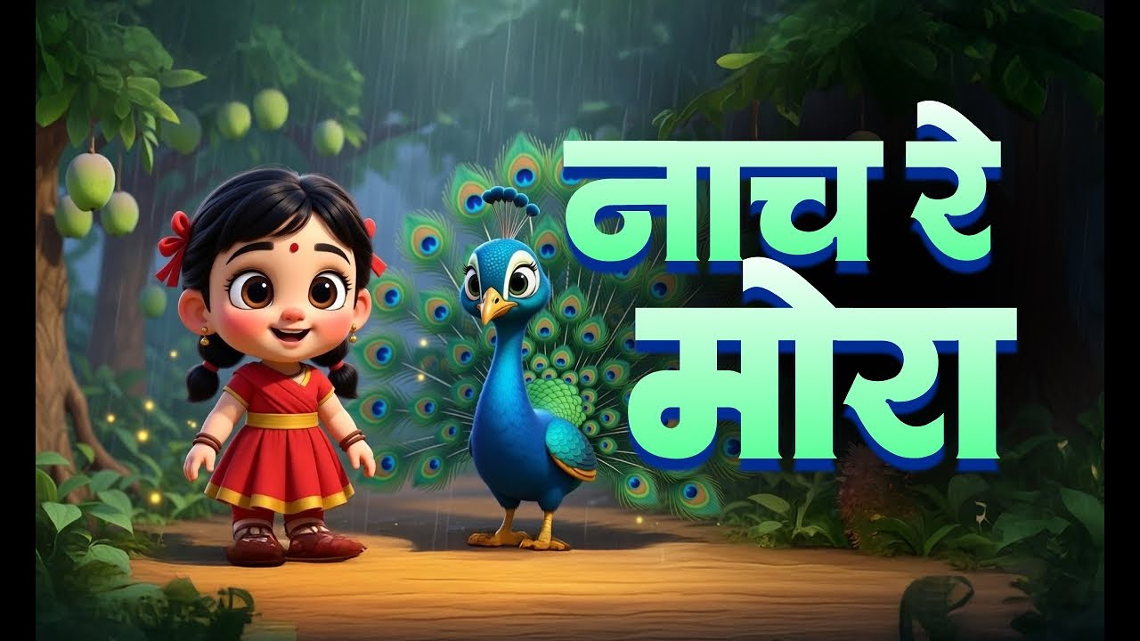 Nach Re Mora 🦚 | नाच रे मोरा अंब्याच्या वनात | Marathi Kids Song | Balgeet | BabyToonsTown