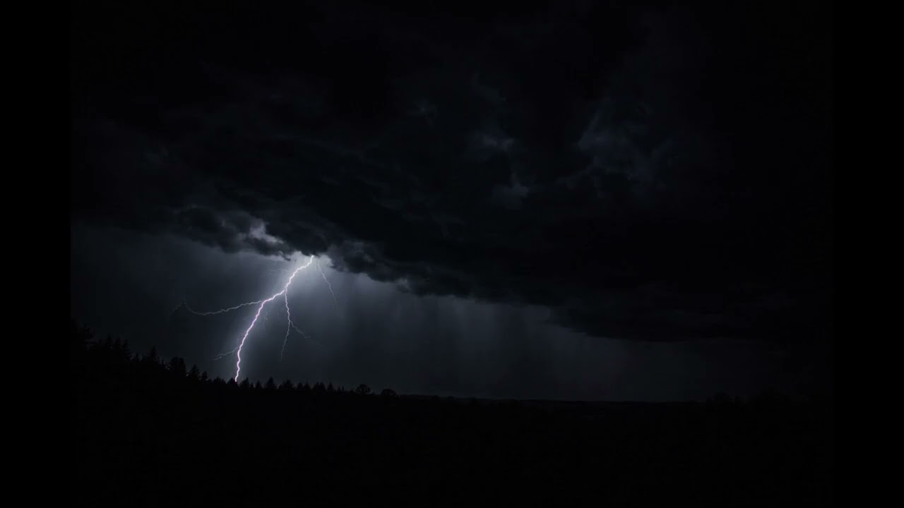 Thunderstorm Sounds for Sleep ⛈️ Rain & Thunder Black Screen (8 Hours)