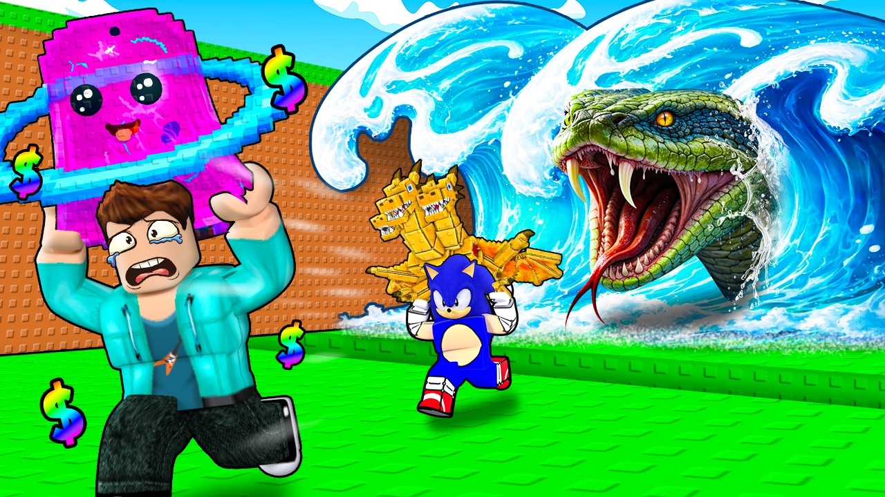 RESCUEING ALIEN BRAINROTS FROM SNAKE TSUNAMI APOCALYPSE IN ROBLOX !!