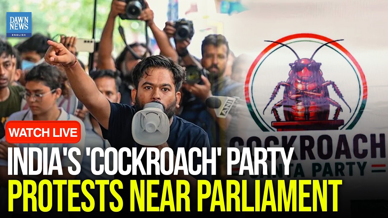 🔴 LIVE: India's 'Cockroach' Party Protests Near Parliament in New Dehli | CJP
