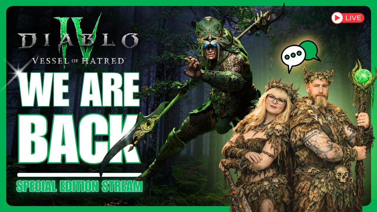 🔴 LIVE | Returning to Diablo 4 After 3 Years — Vessel of Hatred Begins