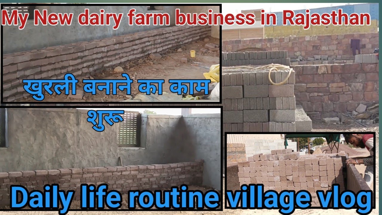 खुरली कैसे बनाई जाती है khurli desion for cow 🐄 Dairy farm business in Rajasthan 