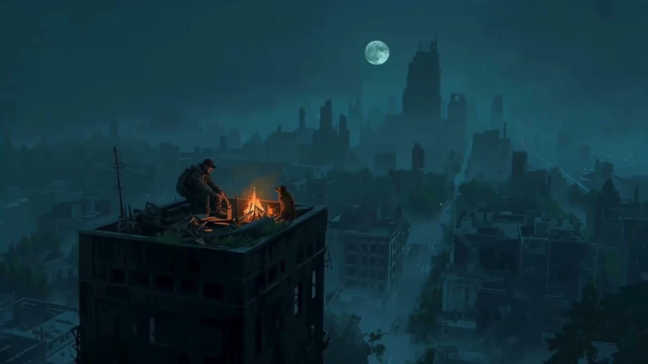 The Night Feels Different Now || 4 Hours Post Apocalyptic Ambience 