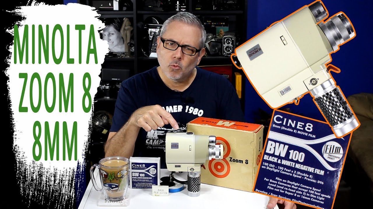 Minolta Zoom 8 8mm Camera Overview & Review | 100 ISO B&W Film Results | Filmboy24