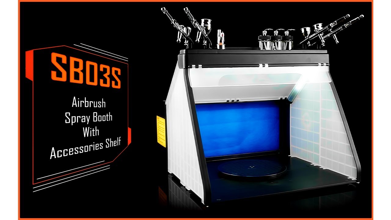 Portable Airbrush Spray Booth SB03S BARTSHARP Airbrush
