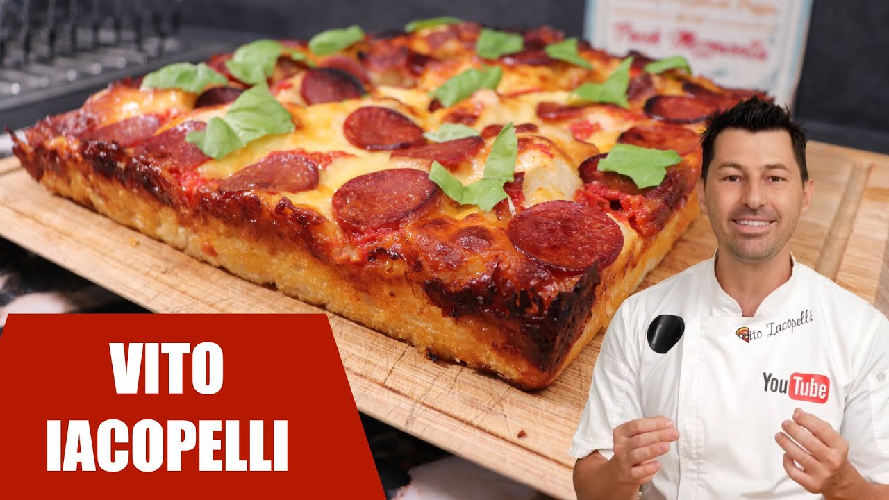 Je teste une recette de  VITO IACOPELLI 🍕 PIZZA STYLE DETROIT 🍕