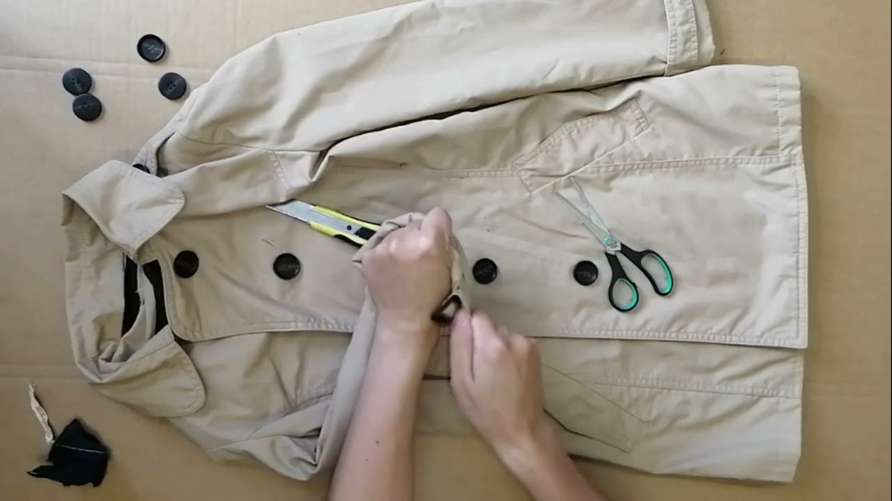Ripping classic women's trench coat