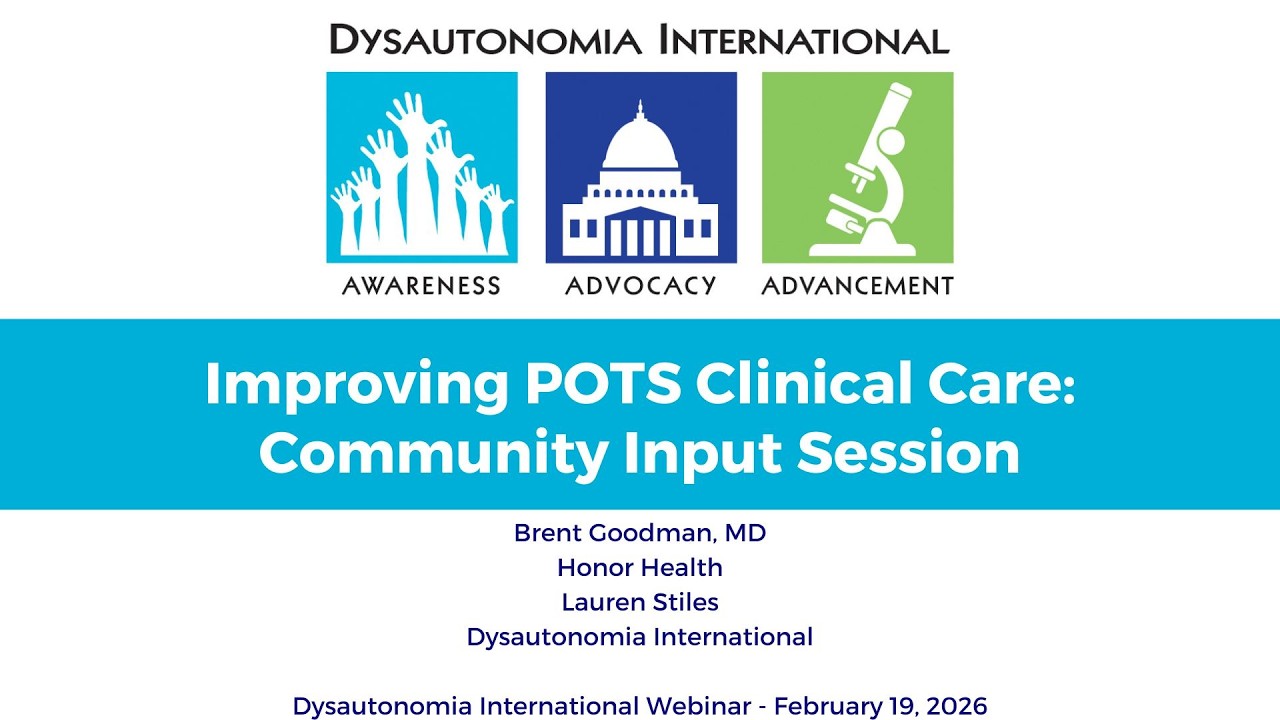 Interactive Session:  Improving POTS Clinical Care