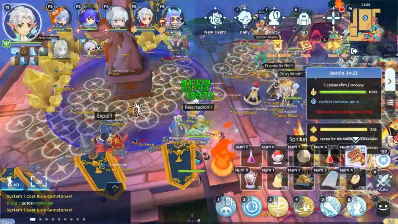 Ragnarok Mobile Classic: RAIJIN vs SUN, LeSserafim, Rx WoE (Archbishop PoV)