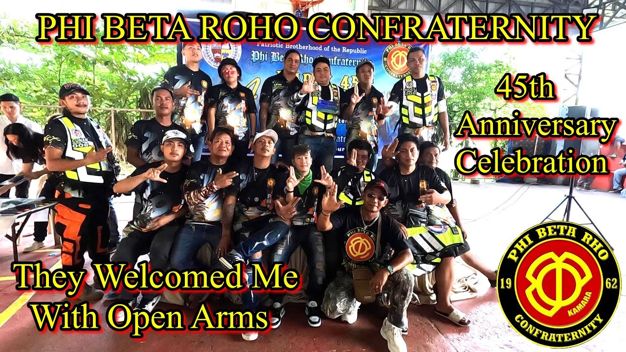 FILIPINO PHI BETA RHO FRATERNITY WELCOMES ME IN WITH OPEN ARM TO THEIR 45TH ANNIVERSARY CELEBRATION
