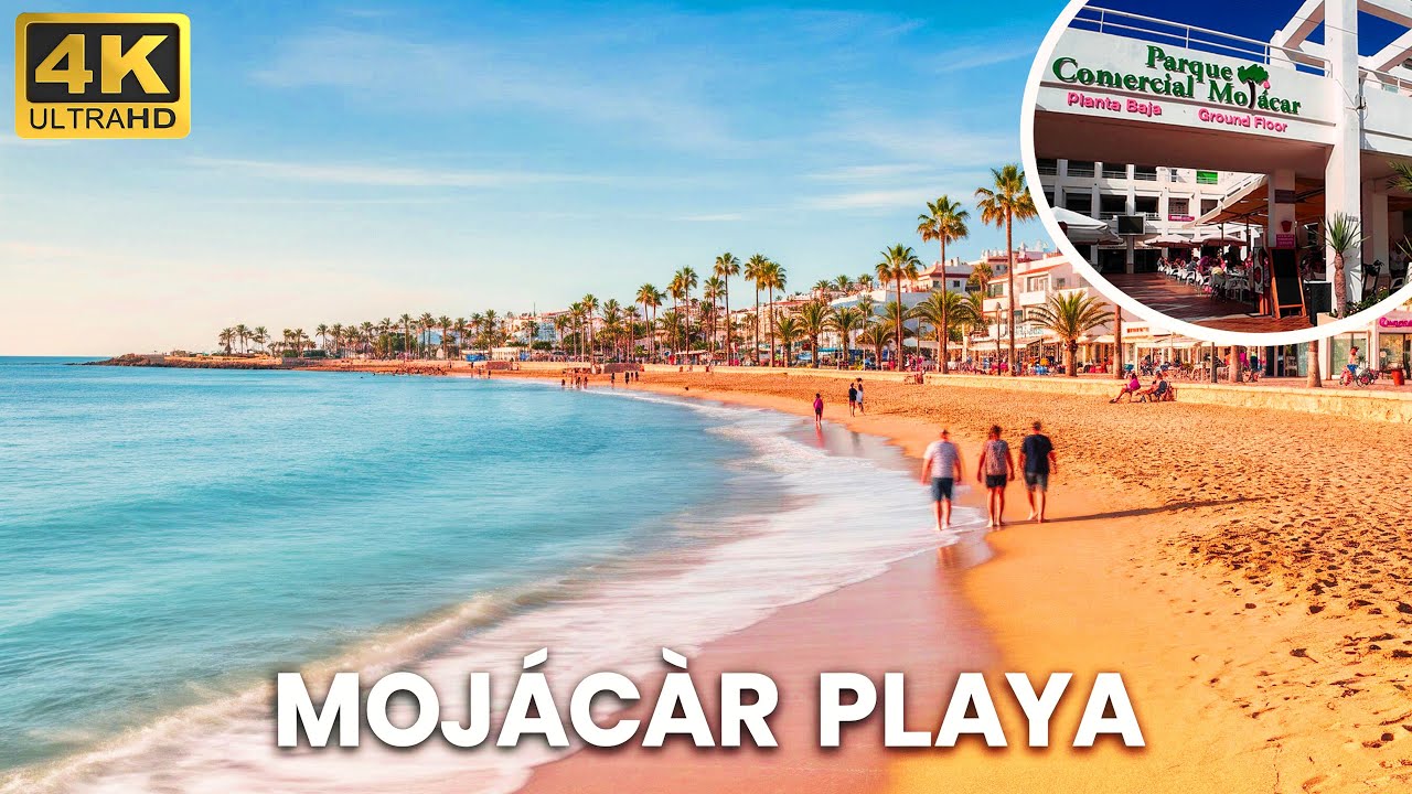 MOJÁCAR PLAYA 🇪🇸 | From Beachfront Vibes to Parque Comercial – A 4K Coastal Walk