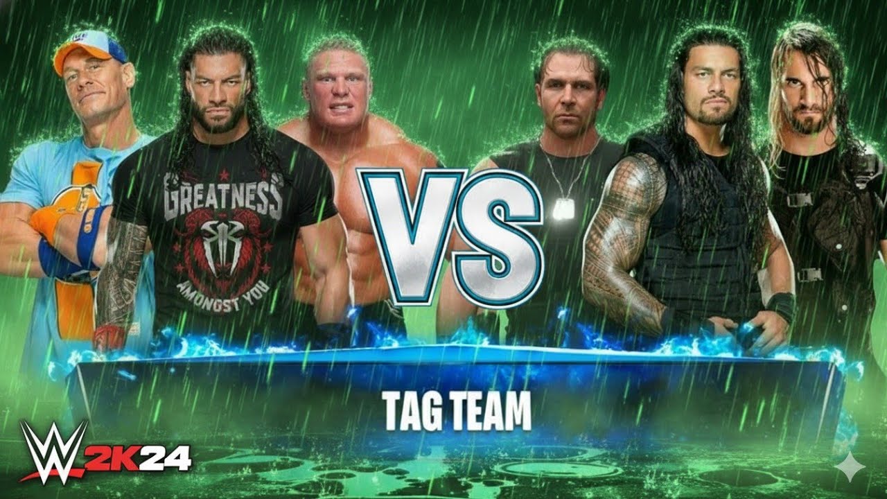 WWE 2K24 team khatru vs team shield 