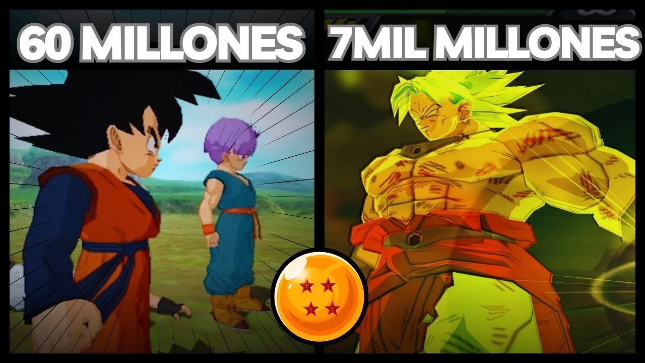 NIVELES DE PODER - EL REGRESO DE BROLY 😲 | DRAGON BALL Z BUDOKAI TENKAICHI 3 ISO NIVELES DE PODER