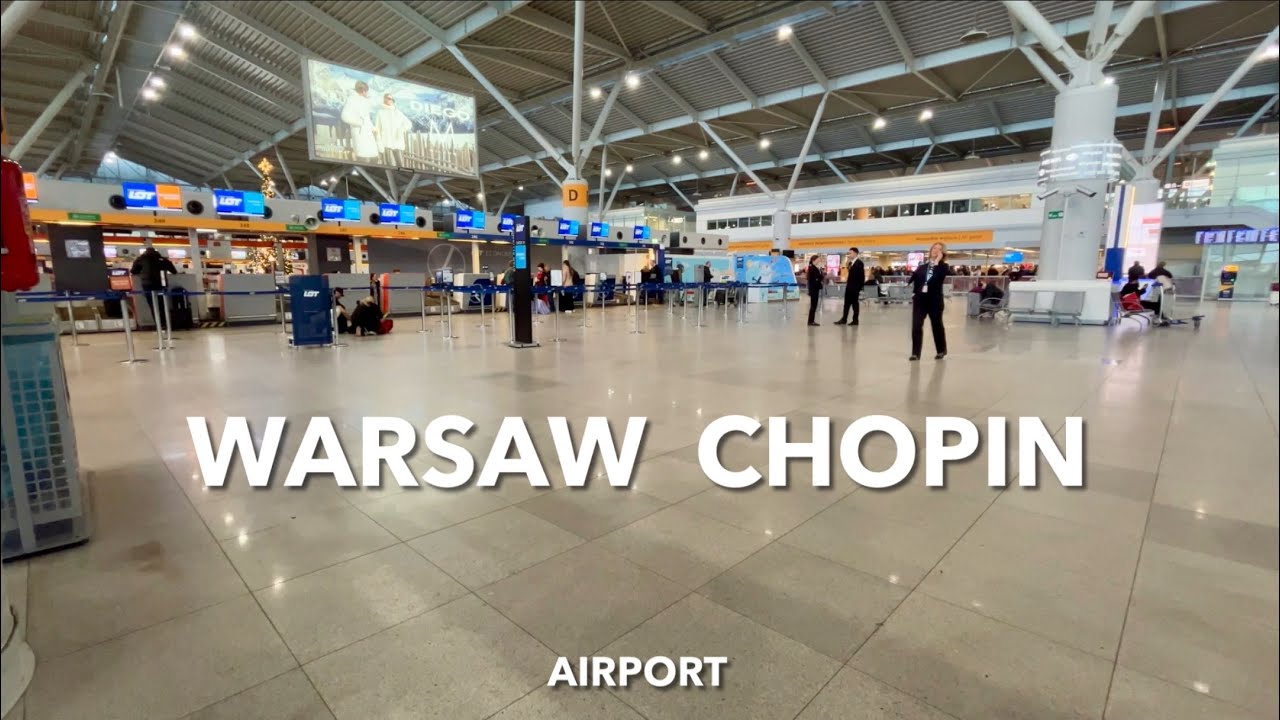 Walking at Warsaw Chopin Airport. Poland  (2025)