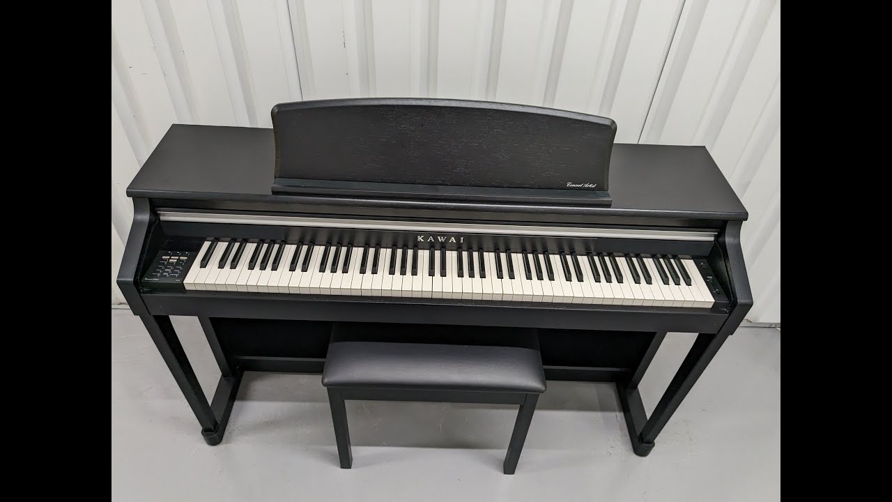 Kawai CA65 Concert Artist digital piano and stool in satin black finish stock number 23212