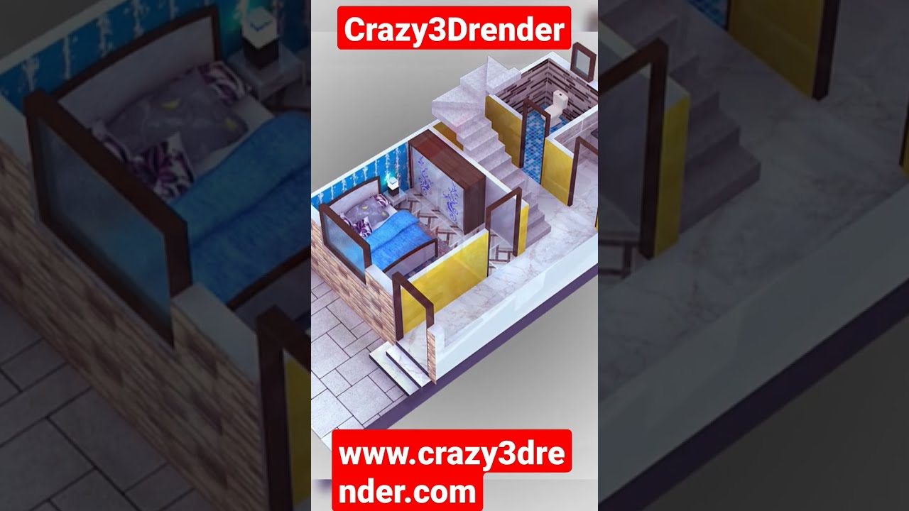 3D HOUSE PLANS VOL. 2 | 3D INTERIOR PLANS | #3dplanshorts #3dinteriorplan #crazy3drender