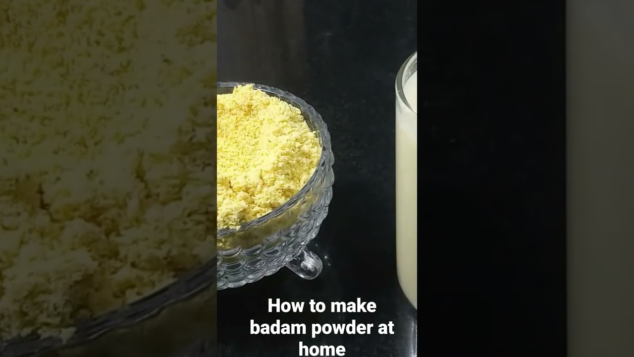 how to make badam powder at home