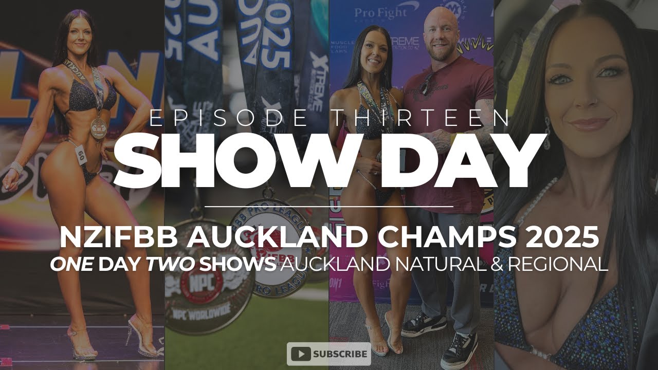 IT'S SHOW DAY (1 day 2 shows) IFBB Bikini Auckland Natural & Regional Champs (full show day video)