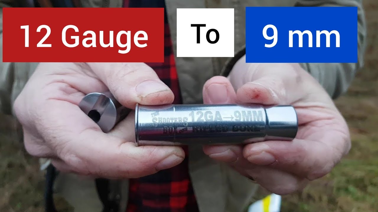 Caliber converter/Shotgun insert (from 12 gauge to 9mm)