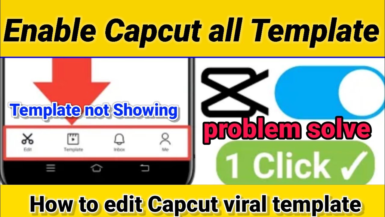 Enable Capcut tempelet || Template not Showing Problem Solve Haniya's technical