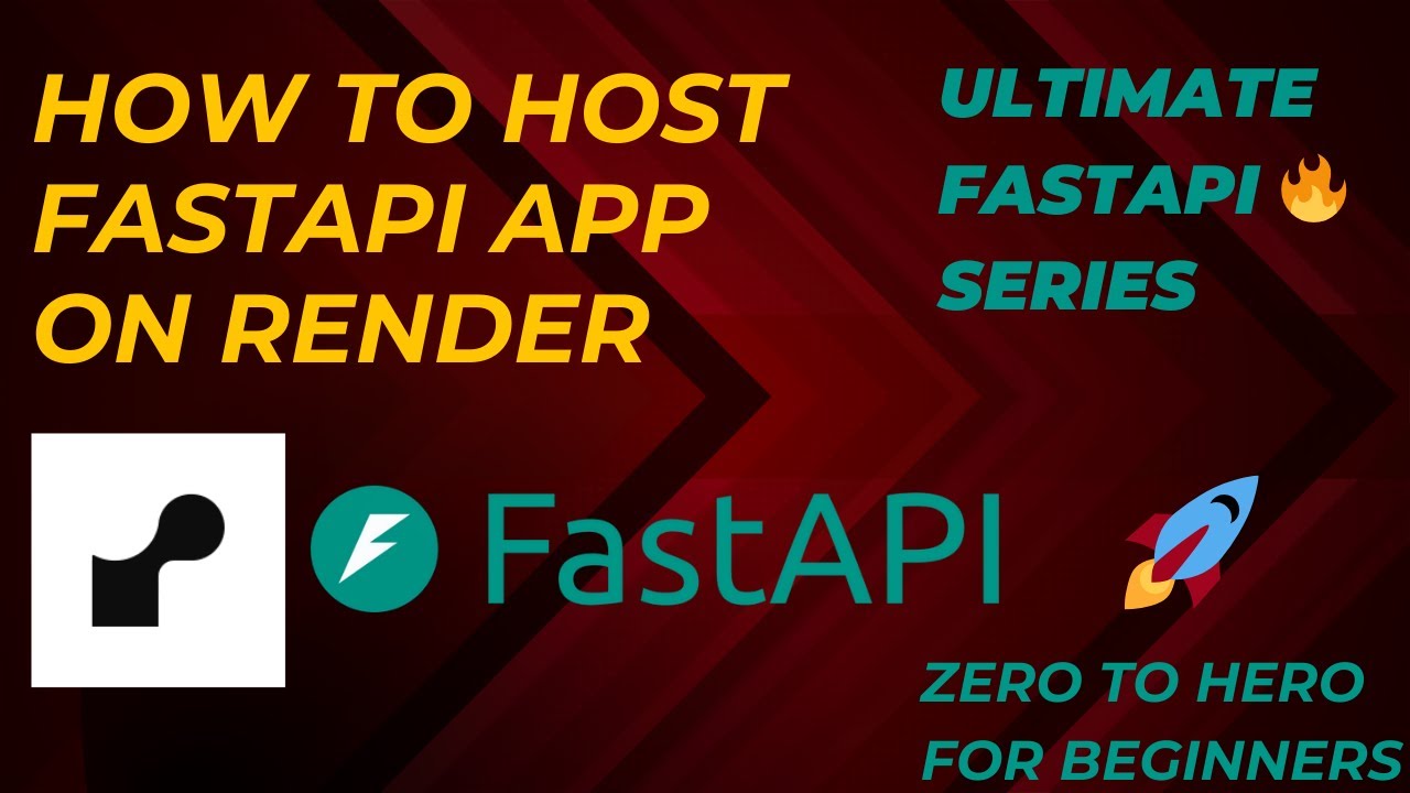 FastAPI | How to Host your FastAPI App | Ultimate FastAPI Series | Zero To Hero For Beginners