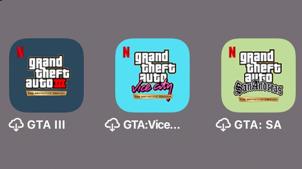 Netflix GTA Collection: Grand Theft Auto III / Vice City / San Andreas - The Definitive Edition