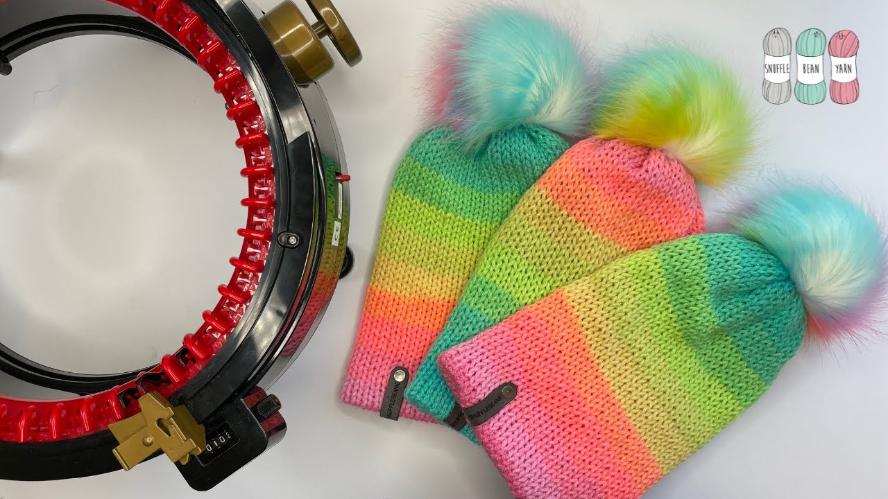 How to Make The TikTok Beanie | Circular Knitting Machine Tutorial