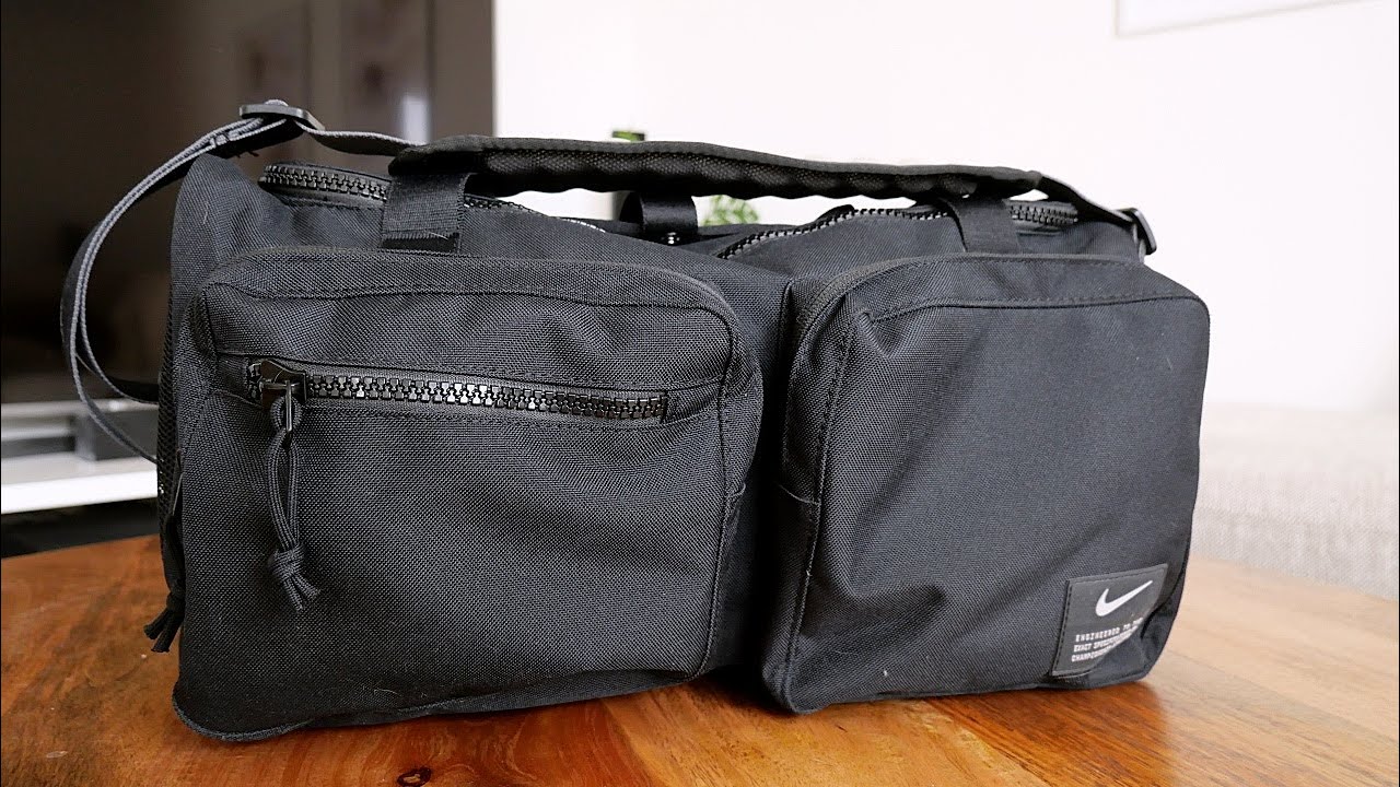 Unboxing The Nike Utility Power Training Duffel Bag Black 4k
