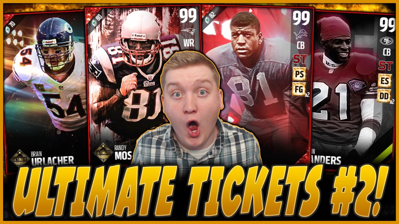 OMG! SURPRISE ULTIMATE TICKETS!! | MOSS, NTL, SANDERS, URLACHER! | MUT 17 PACK OPENING