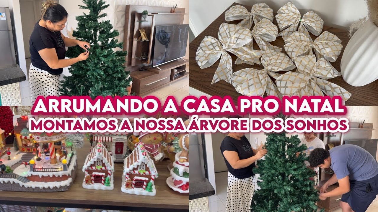 MONTAMOS A NOSSA ÁRVORE DOS SONHOS| ARRUMANDO A CASA PRO NATAL 2025 🎄🪅