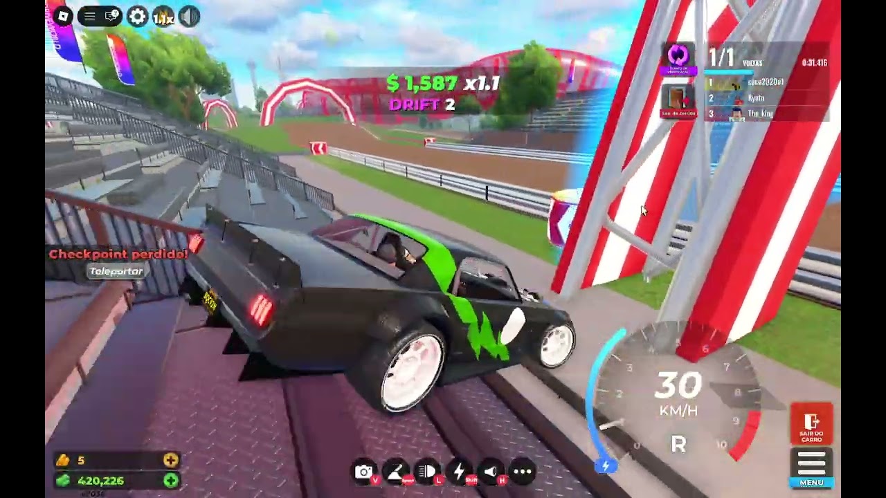 Consegui a ferrari do passe no drive world!-Roblox