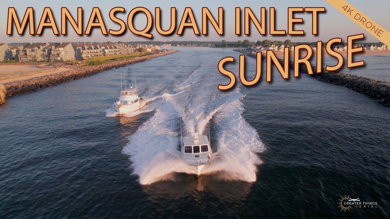 Manasquan Inlet Sunrise 4K Drone
