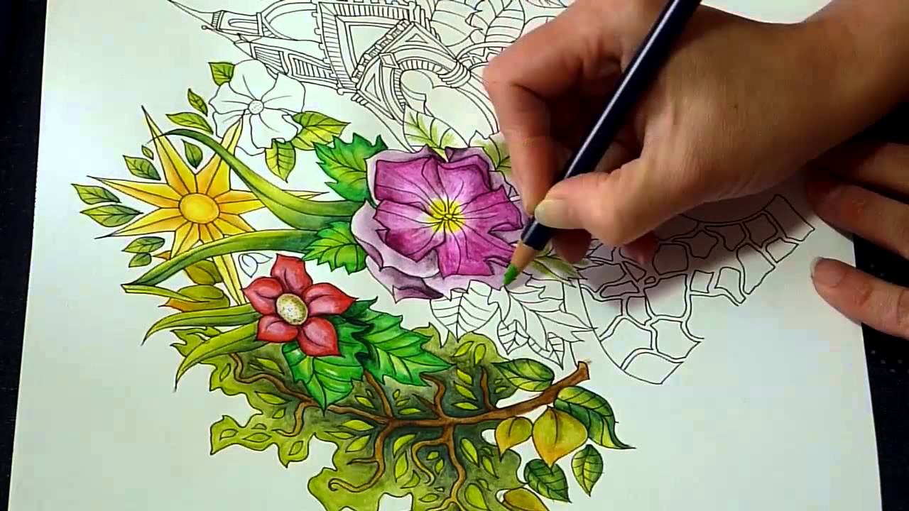 Speed Colouring.  The Magical City with Derwent Inktense pencils. Hyde Park.