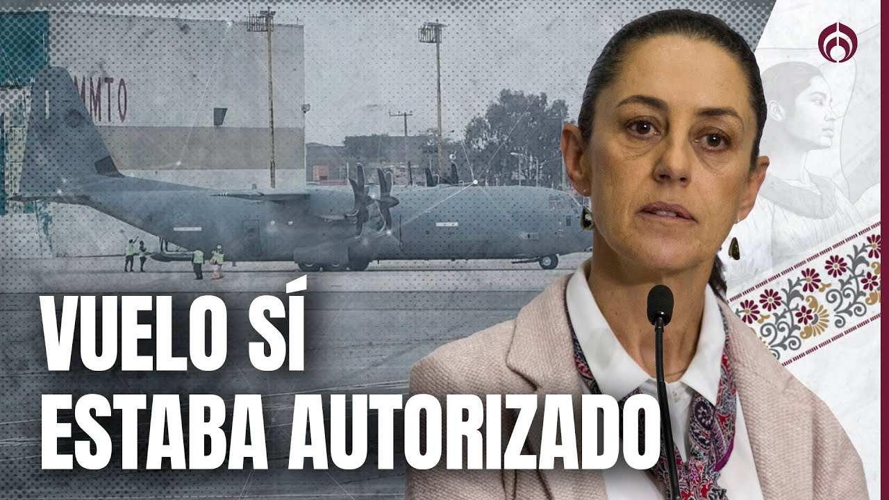 Avi&oacute;n militar de EU que aterriz&oacute; en Toluca ten&iacute;a permisos, aclara Sheinbaum
