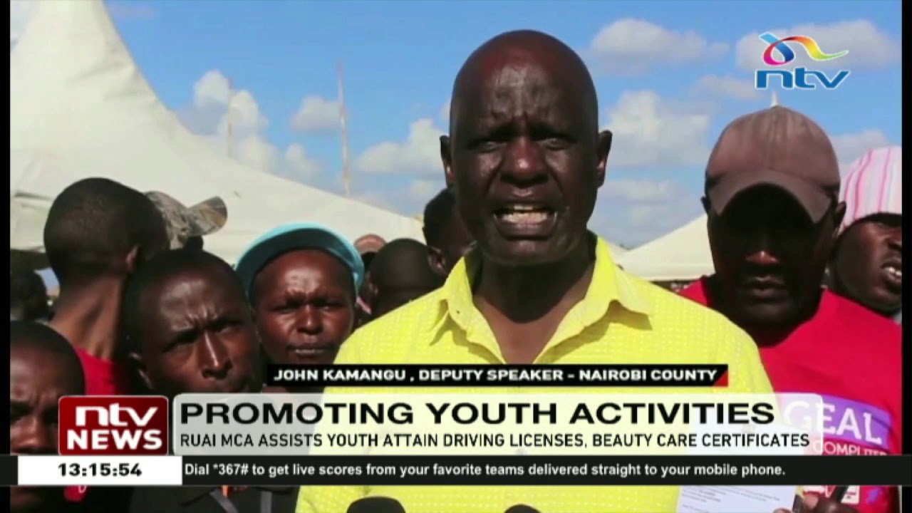 Ruai MCA assists youth attain driving licenses, beauty care certificates