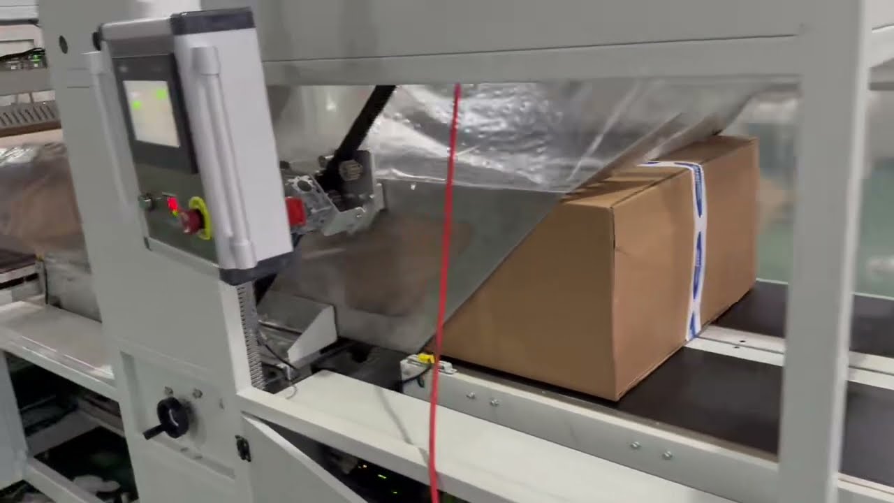 automated carton box side seal shrink wrap machine #shrinkwrapping #packingmachine #factory