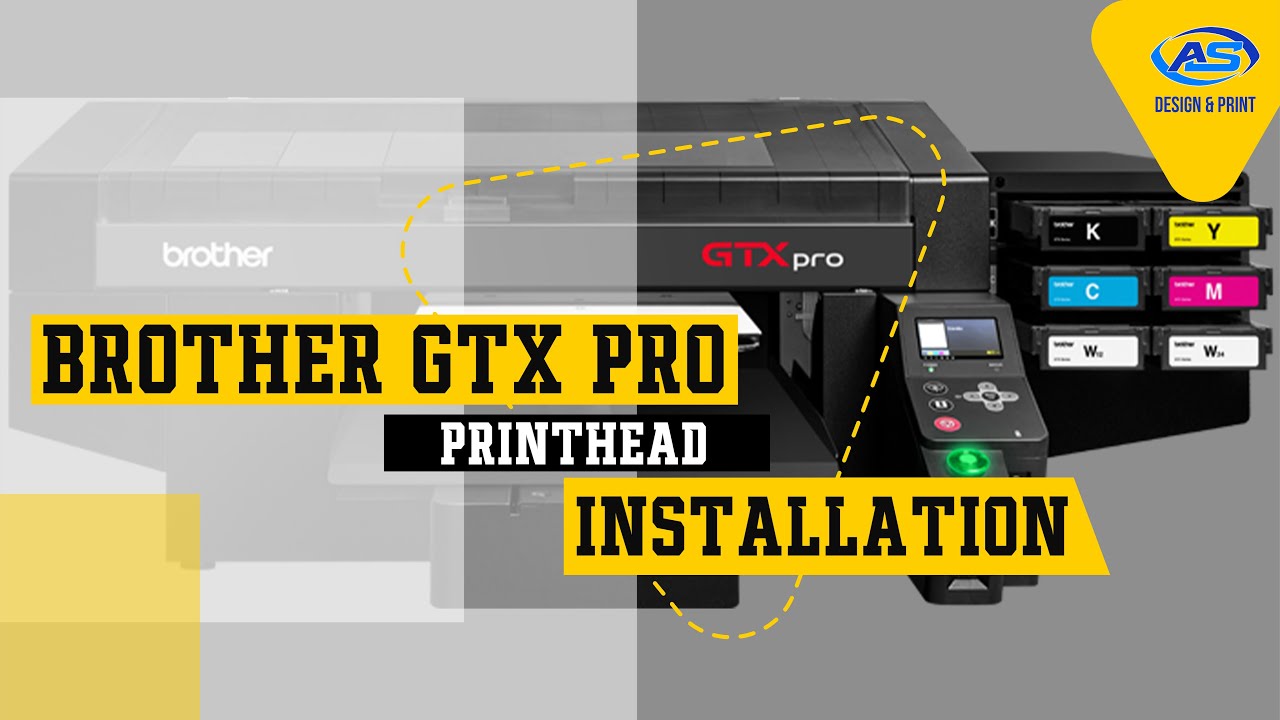 BROTHER GTX PRO PRINTHEAD INSTALL