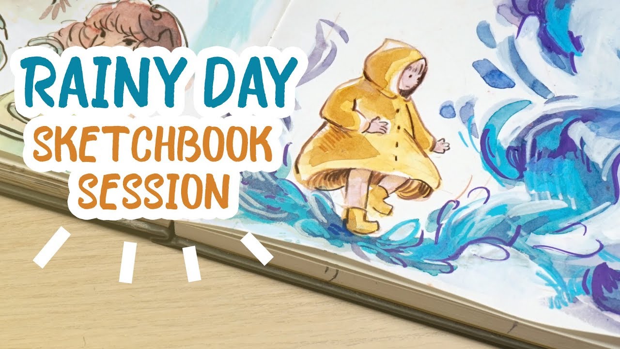 Rainy Day - illo Sketchbook Illustration - Let's Draw Together!