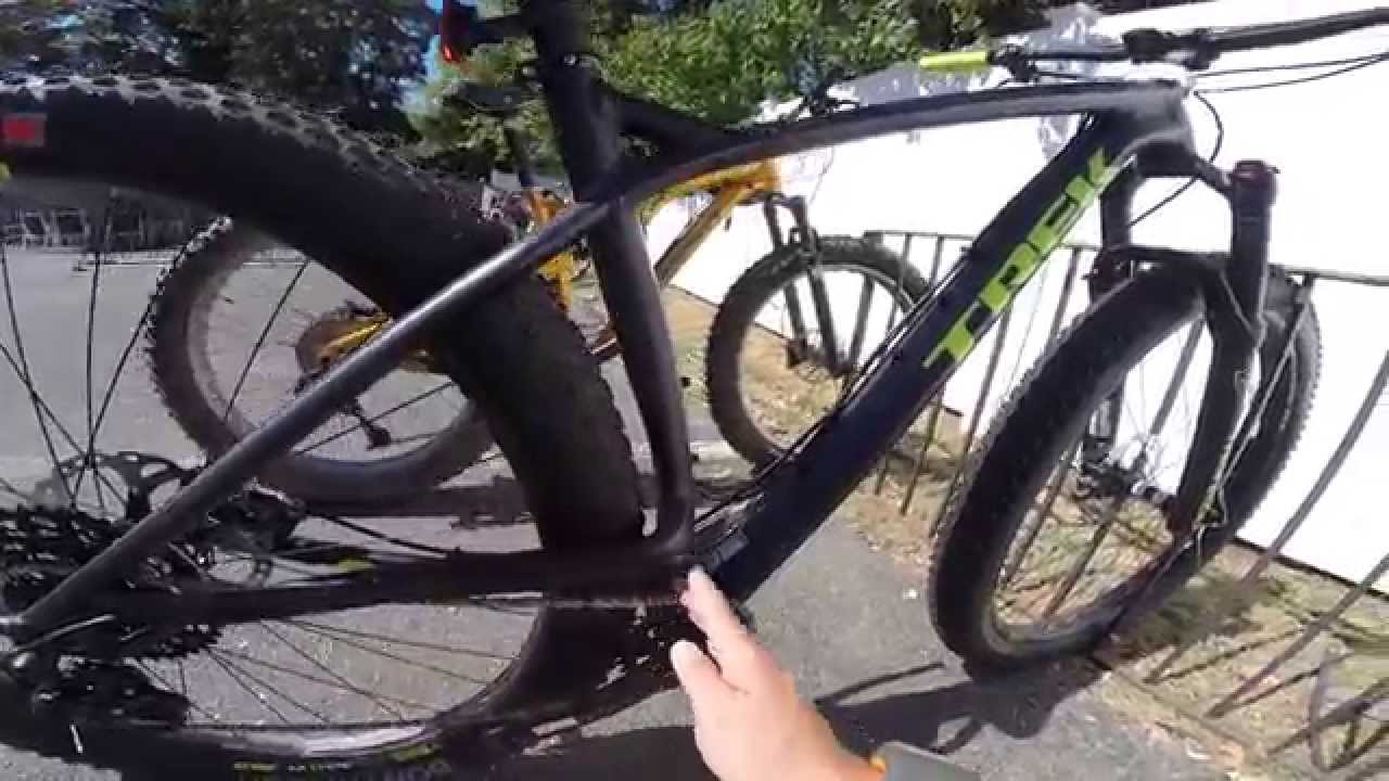 Stache 9 29+ Trek Bicycle Next to Salsa Bucksaw 2 Full Suspension Fatbike