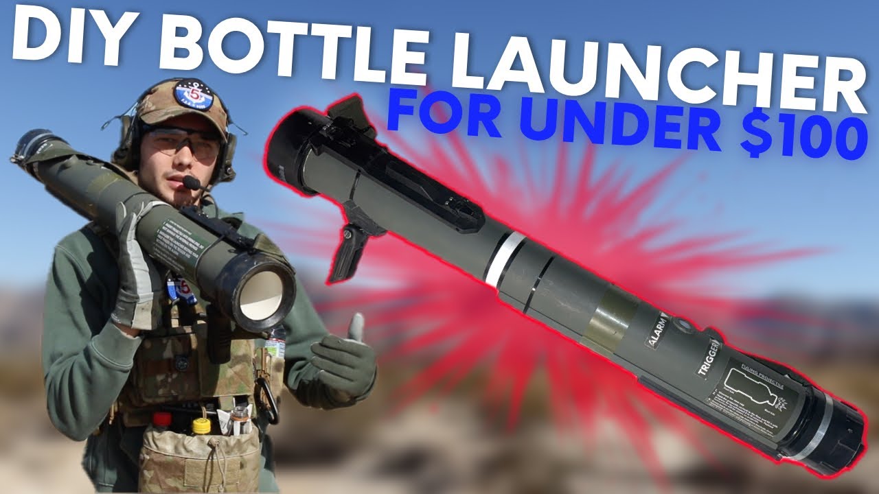 BANNED From the Field?! Under $100 Airsoft Rocket Launcher! DIY Bottle Launcher.