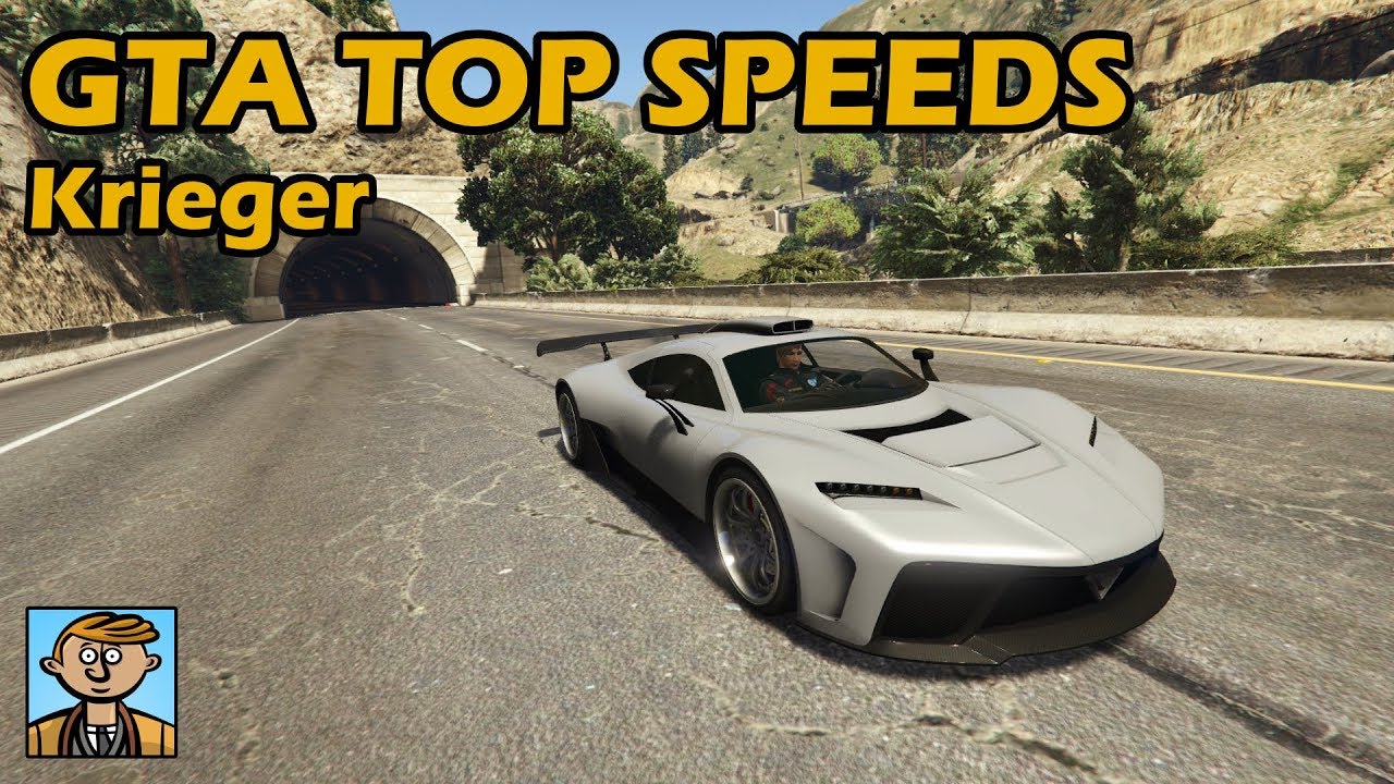 Самые быстрые суперкары (Krieger) &mdash; GTA 5: лучшие полностью улучшенные автомобили. Обратный отсчёт максимальной скорости.