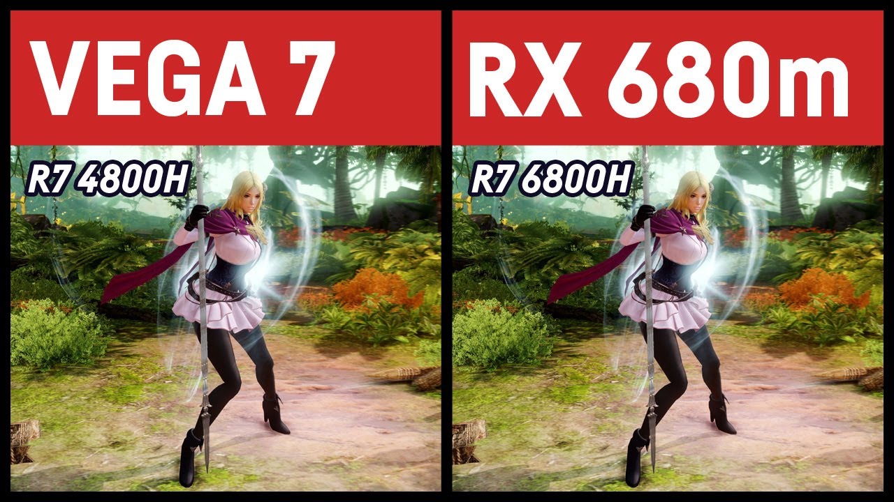 VEGA 7 vs Radeon RX 680m (RDNA2) in 1080p
