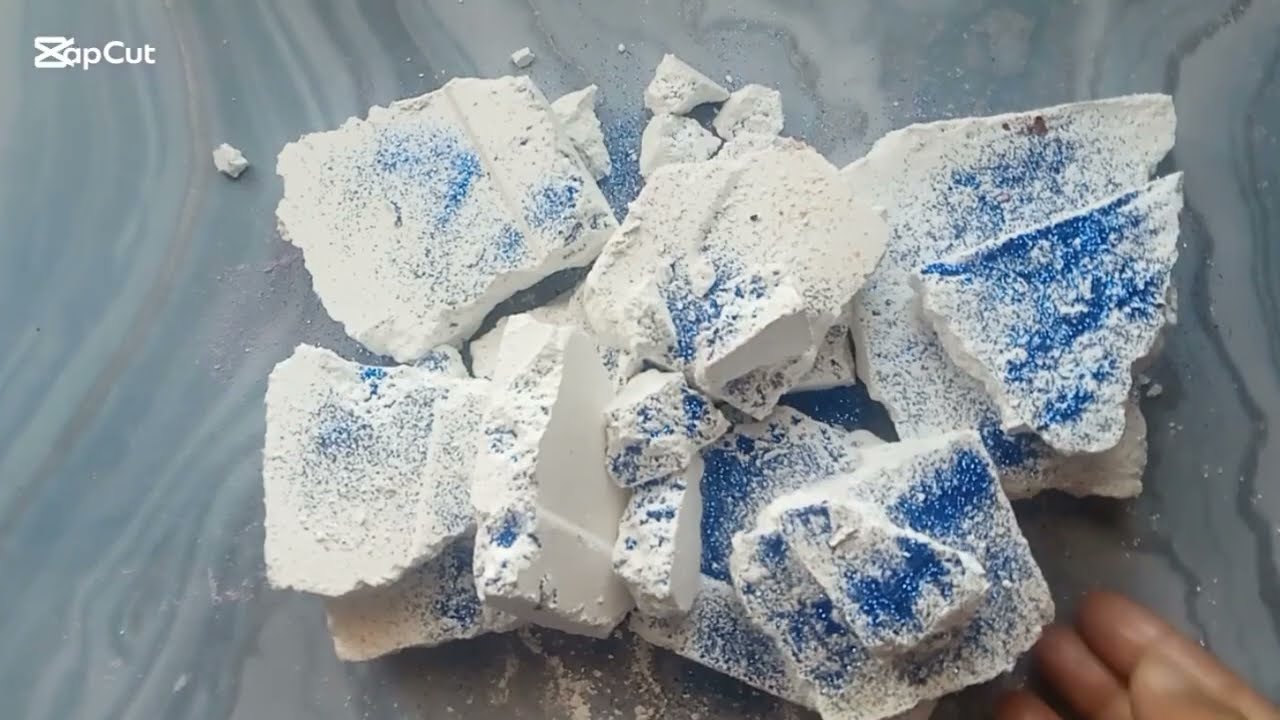 White fluffy gym chalk crush|broken slabs|jummah Mubarak|oddly satisfying 
