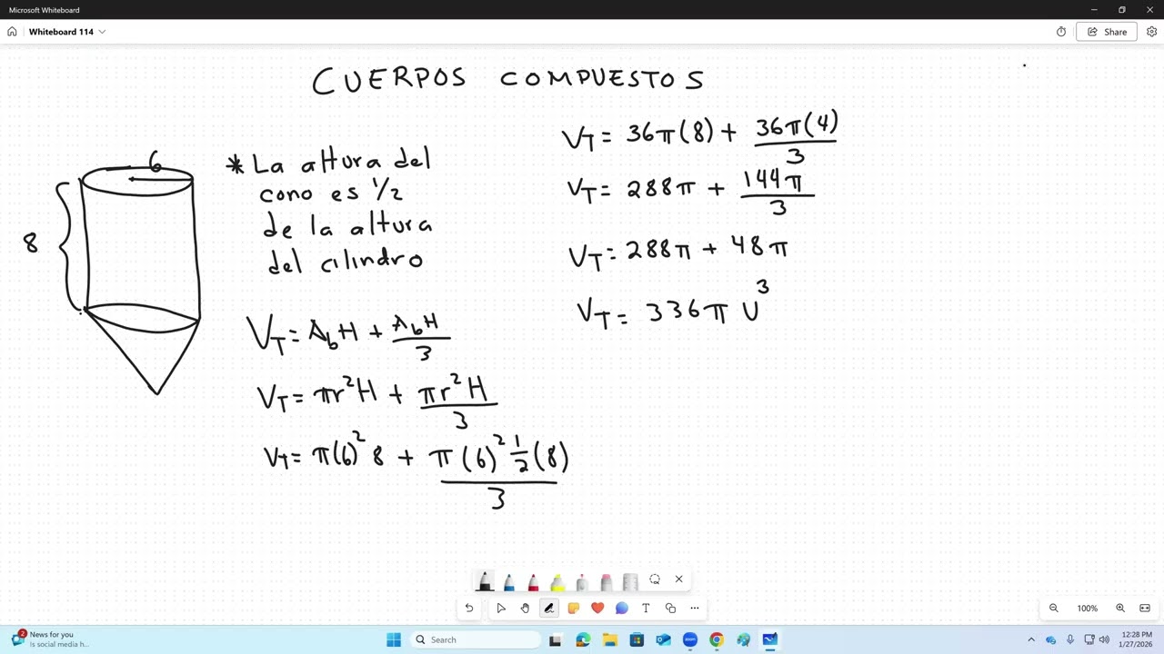 Volumen de Cuerpos Compuestos