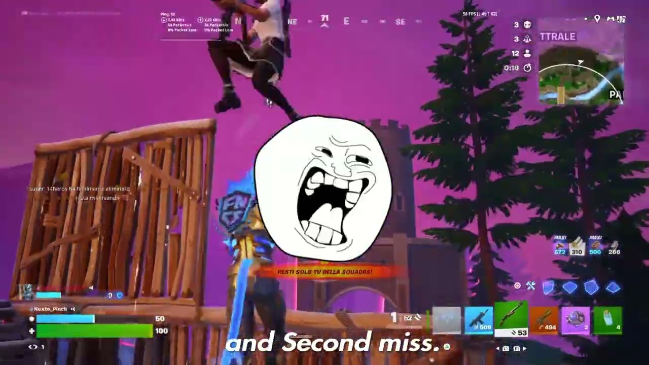 Fortnite: Io e Marco arriviamo secondi in Rientro di pochissimo!