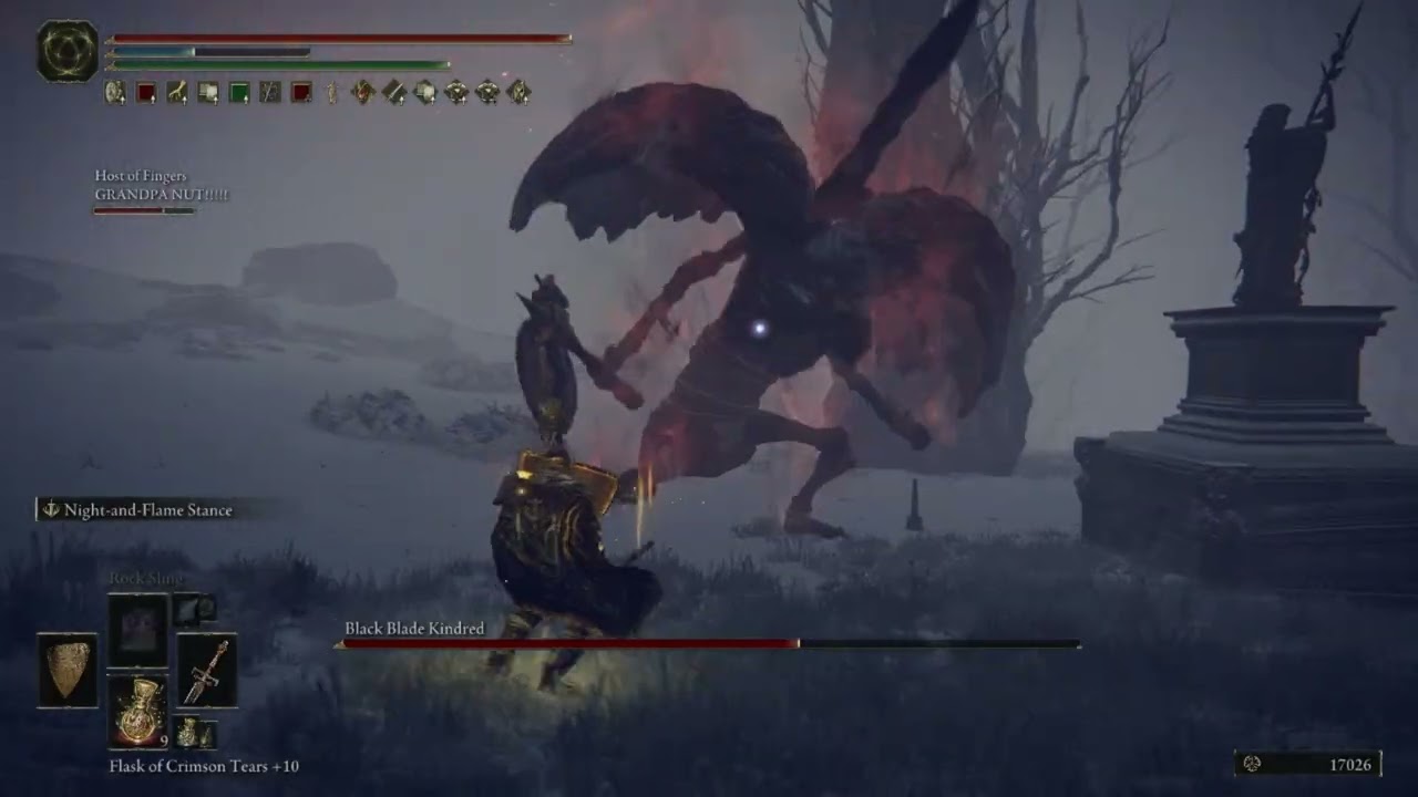 The blighted knight collapses